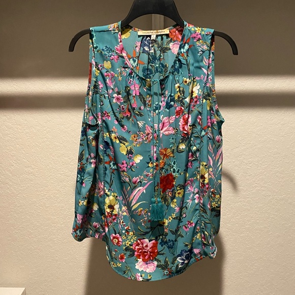 COLLECTIVE CONCEPTS Stitch Fix Wilson Tie Back Top Sz L - Picture 2 of 3